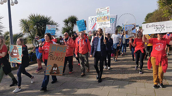 Marching to end sewage